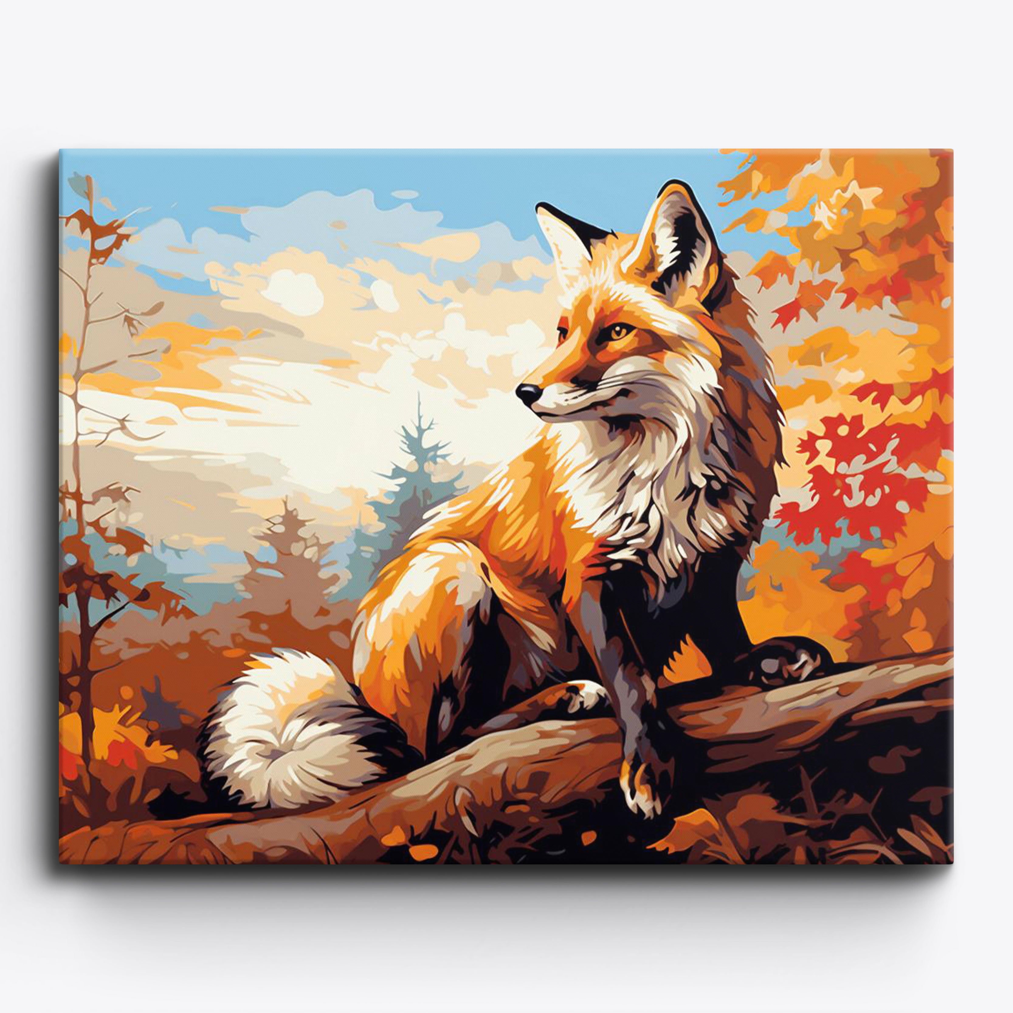 Colorful Fox Sunset No Frame