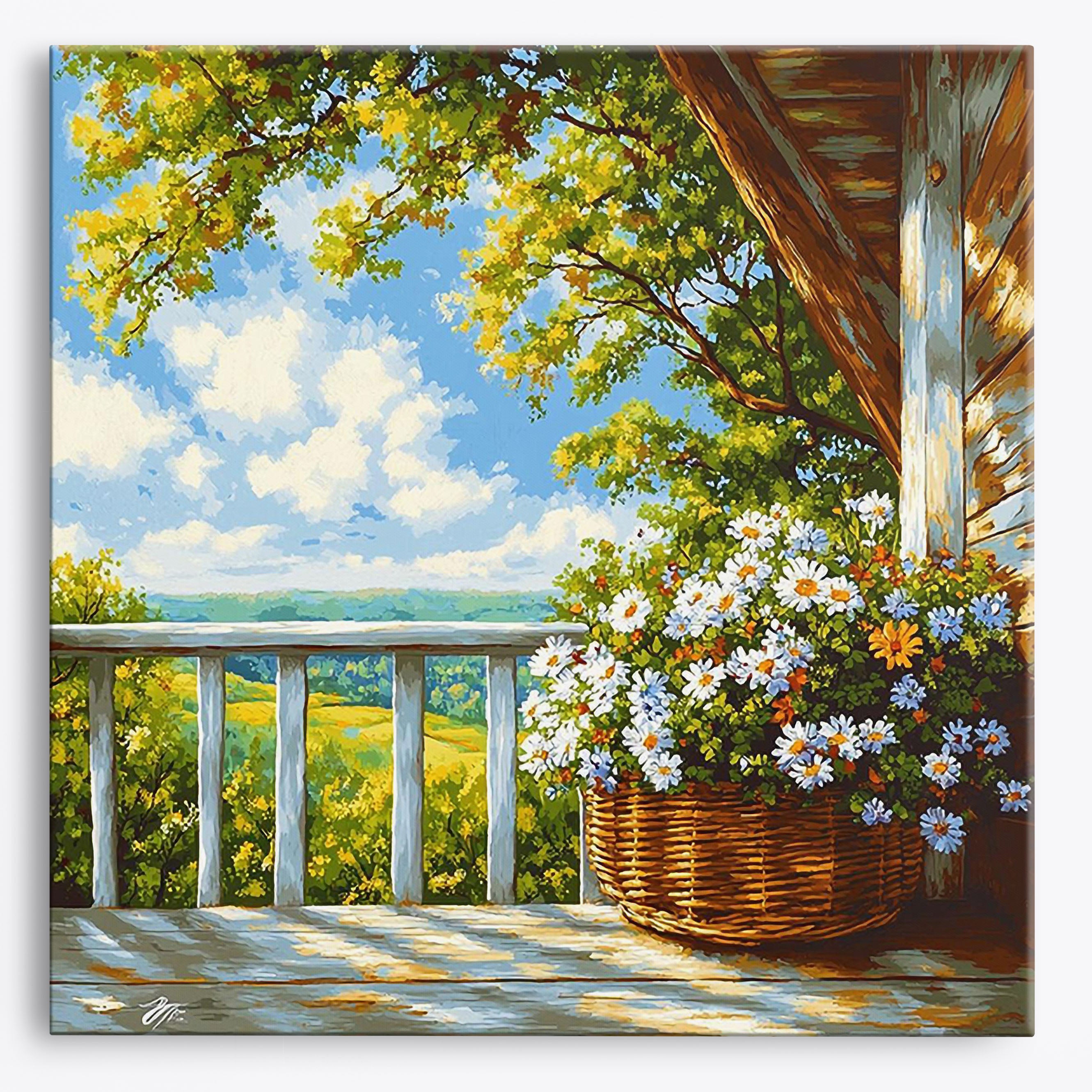 Porch Blooms No Frame / Regular (15.75"x15.75"/40x40cm) / 24 colors