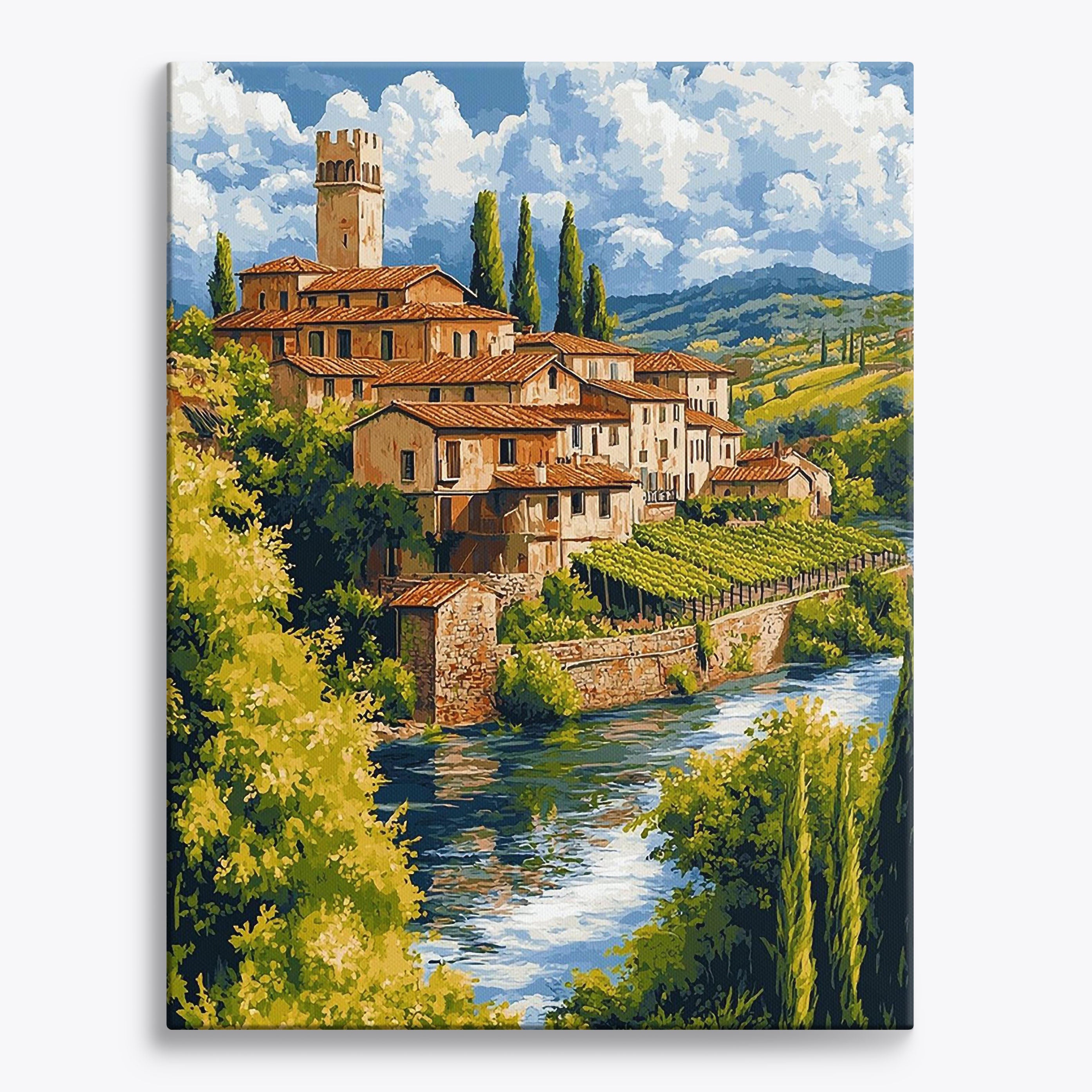 River Bend Bliss No Frame / Regular (19.7"x15.75"/50x40cm) / 24 colors