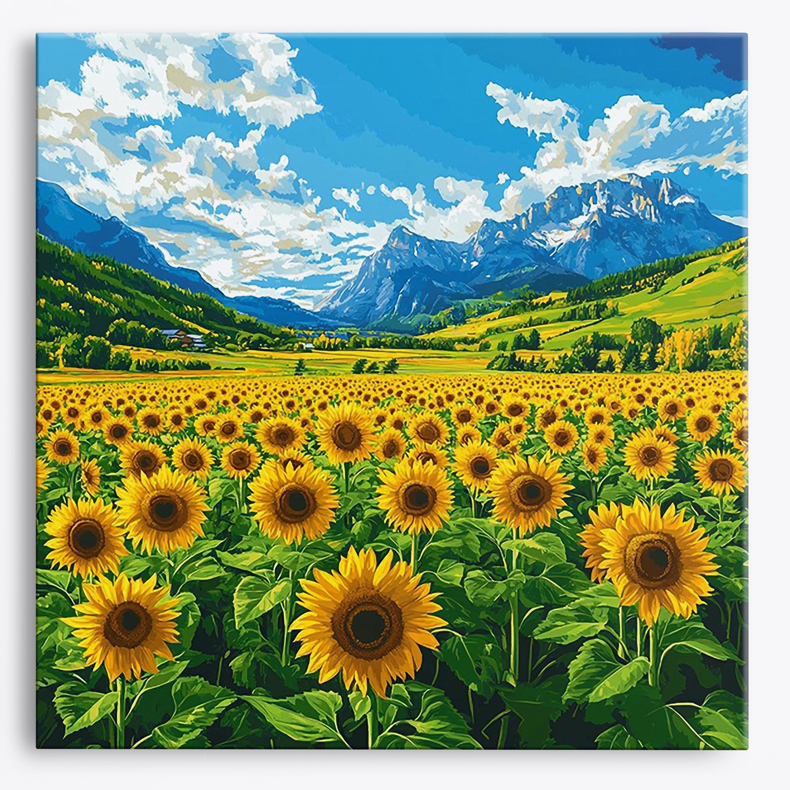 Sunflower Heights No Frame / Regular (15.75"x15.75"/40x40cm) / 24 colors