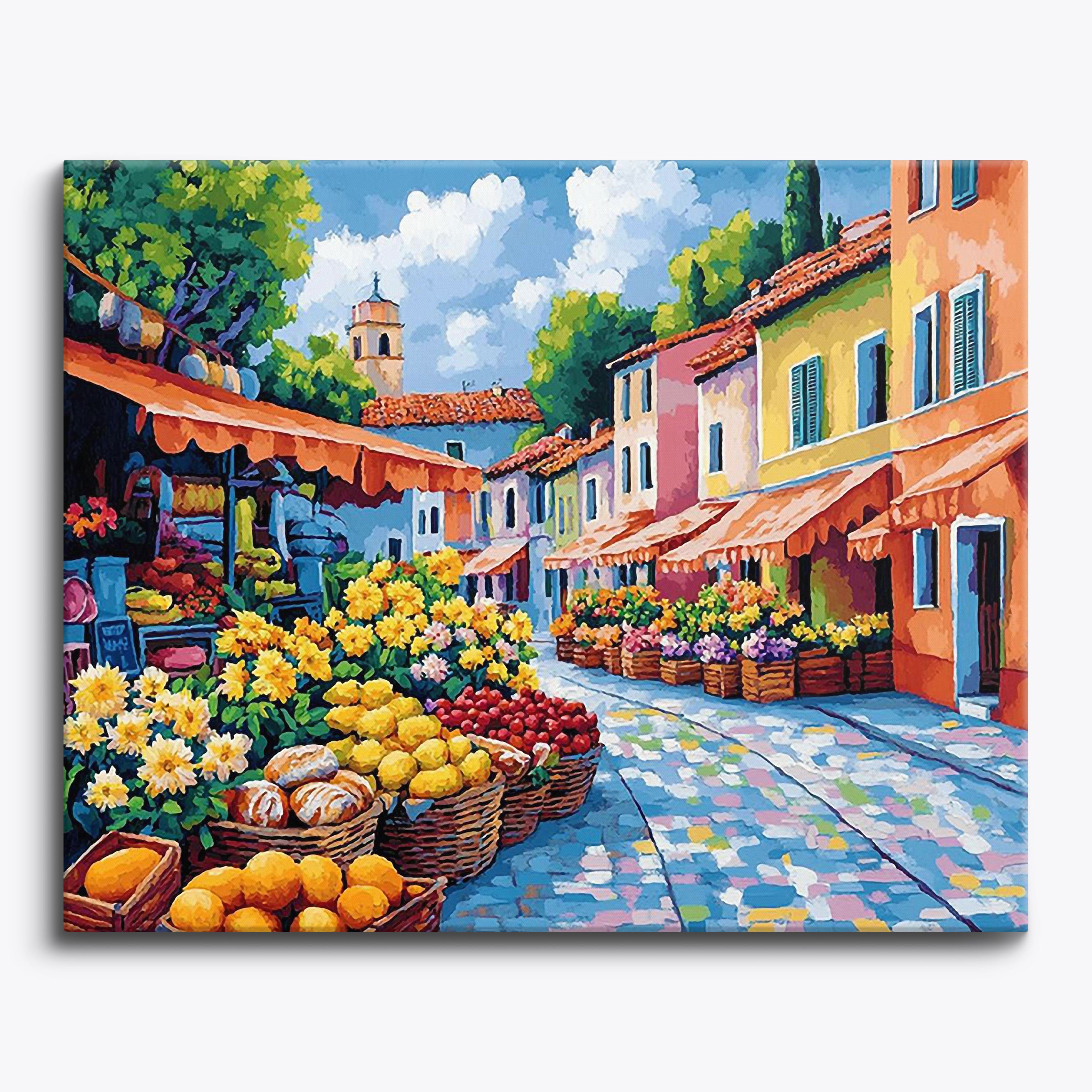 Town Market No Frame / Regular (15.75"x19.7"/40x50cm) / 24 colors