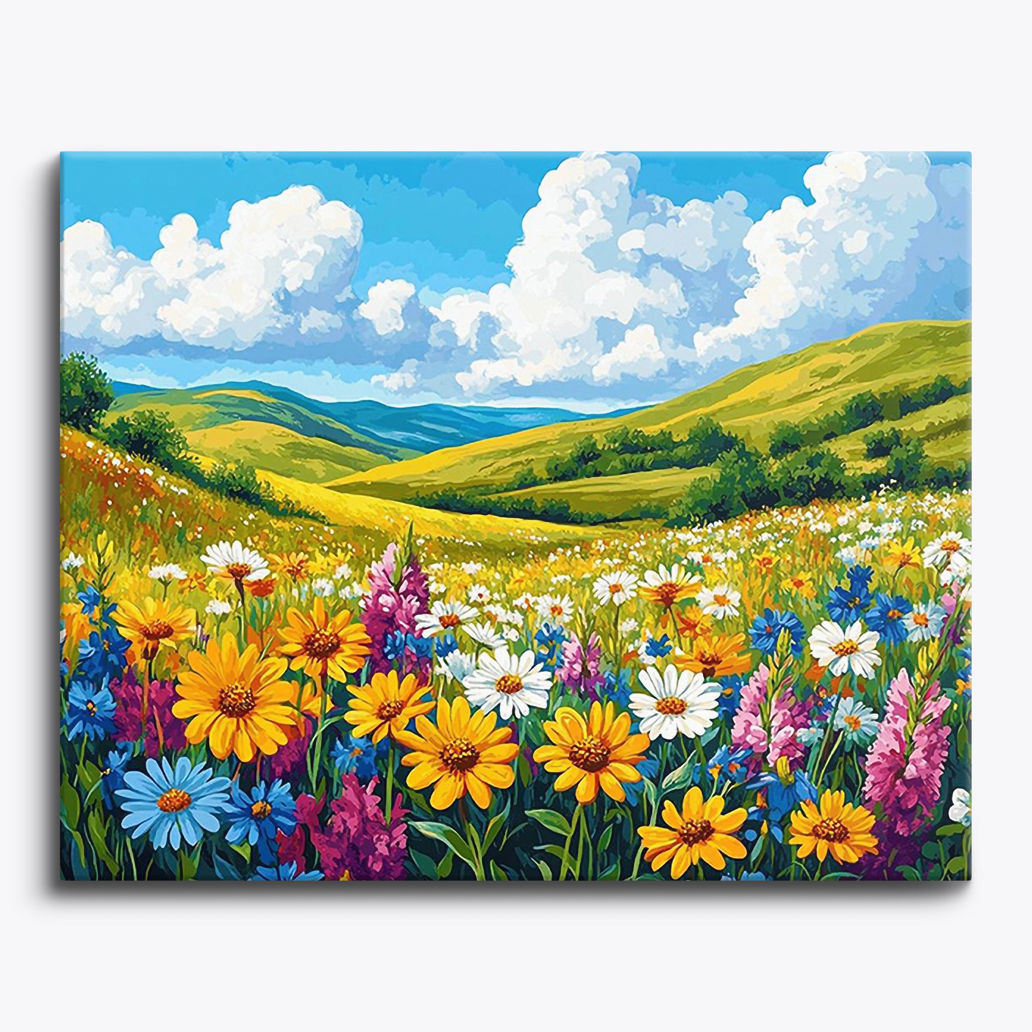 Wildflower Meadow No Frame / Regular (15.75"x19.7"/40x50cm) / 24 colors