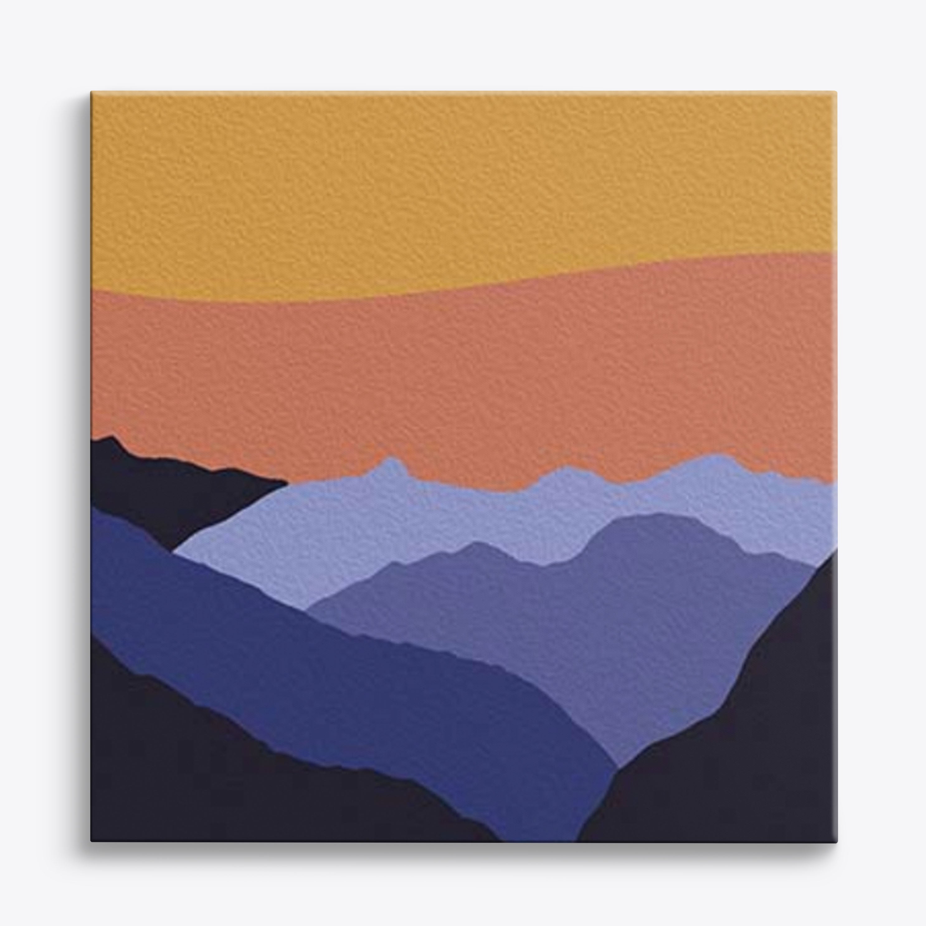 Mini kit de collage abstracto de montaña
