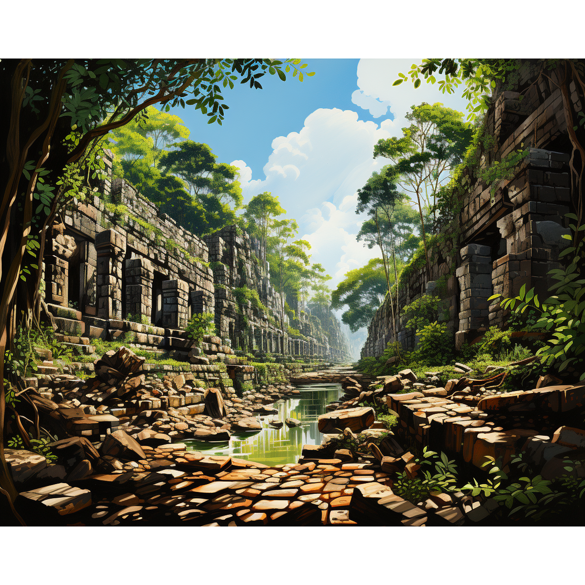 Ruinas de la selva